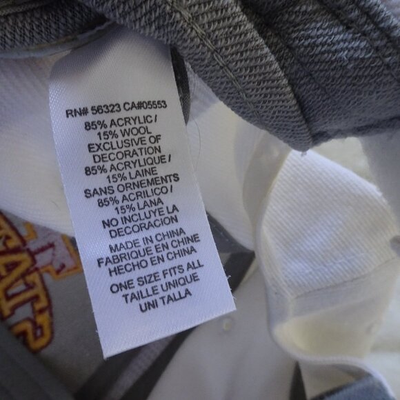 Vintage Nike Team Iowa State Hat Cap Adjustable White - Picture 10 of 11